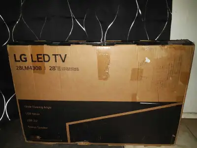 Brand new, in box, never used. LG HD TV. 28inches. $250 or best offer. too large for the space I wan...