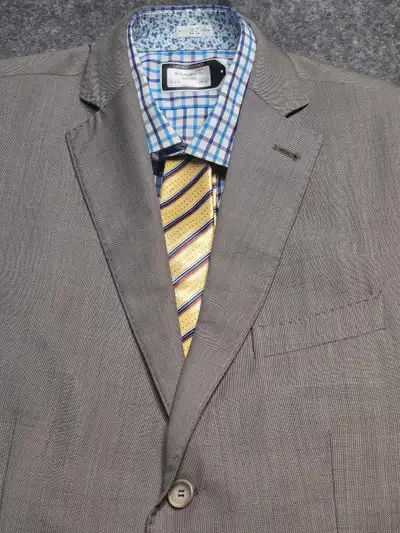 Zanetti Zignone Blazer Jacket Men 40S Wool Inner Pockets Italy, View more