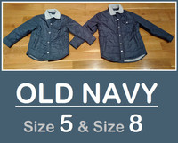 BOYS (SIZE 5, 8) --- Old Navy AWESOME Jackets --- $20 !!