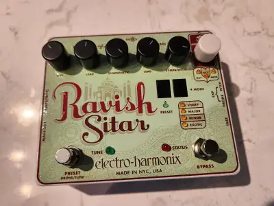 SUPERBE EHX Ravish Sitar!  Neuve! Avec Power Supply! À voir!, View more