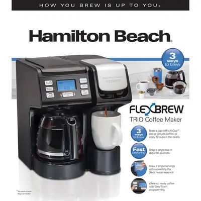 New! Hamilton Beach FlexBrew Trio Coffee Maker - SEALED BOX, View more