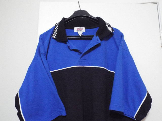 Checkered racing polo shirt Mens 2XL in Men's in Ottawa - Image 3