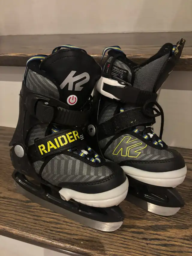 K2 Raider Beam Kids Ice Skates like new 
