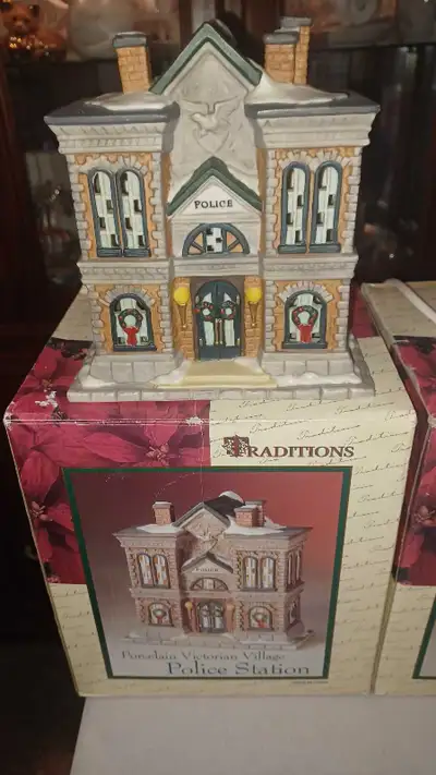 1 LEFT Traditions Porcelain Villages with Boxes $30 ea. Firm, View more