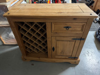 Bar wine cabinet  solid wood