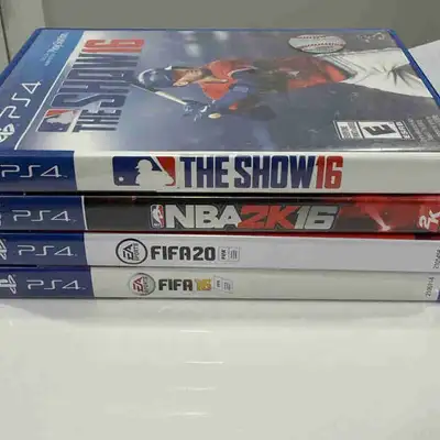 Lot of 4 PS4 Sports Games, View more
