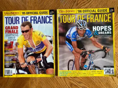 Collection of (15) 2005-2019 Velo News Tour De France Guides, View more