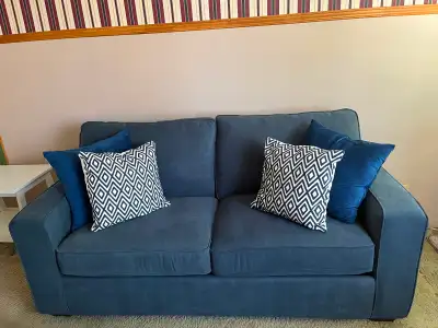 Sofa lit 3 places bleu, View more