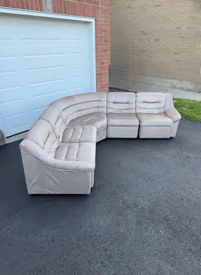 Vintage 5 units modular sofa, View more