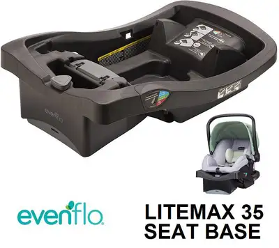 Designed for EVENFLO LITEMAX car seats: this convenient base allows you to keep in your family's sec...