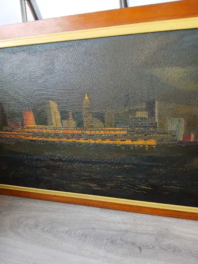 Signed 1966 oil painting , View more