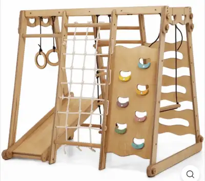 Indoor Toddler and kids play gym wooden, View more