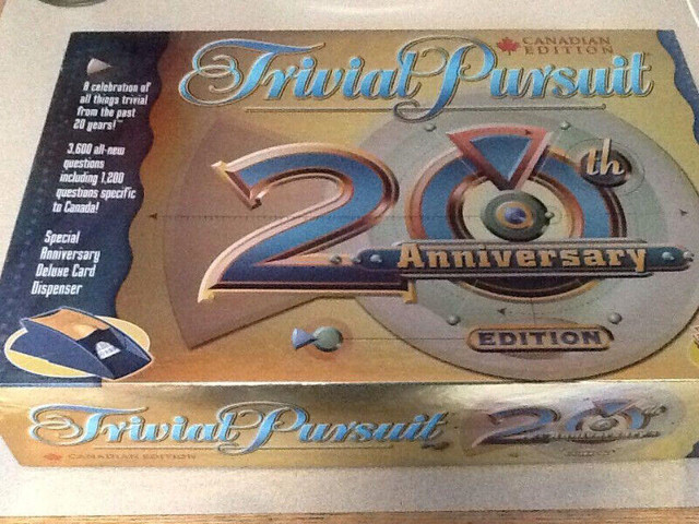 Trivia Pursuit 20th Anniversary Canadian Edition -Factory Sealed in Toys & Games in Hamilton