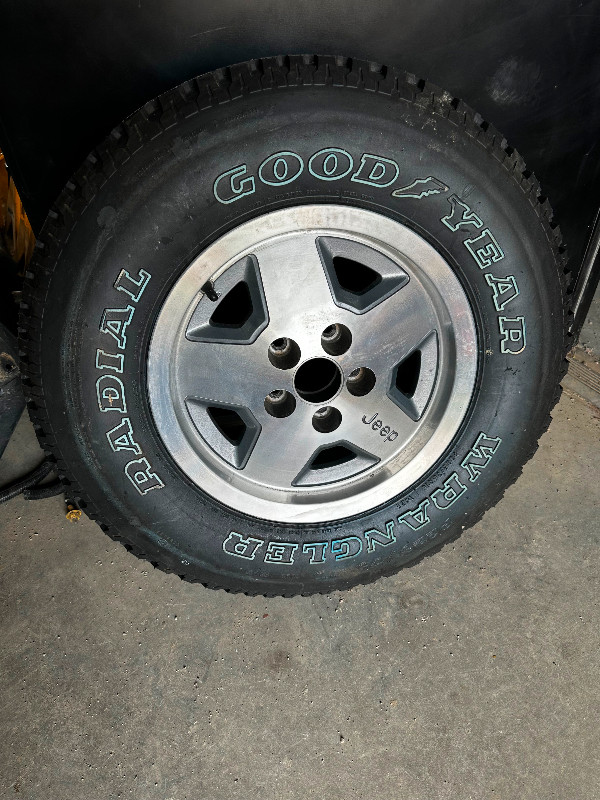 Jeep Cherokee XJ Jeep YJ Factory tire and Rim NOS in Tires & Rims in Woodstock