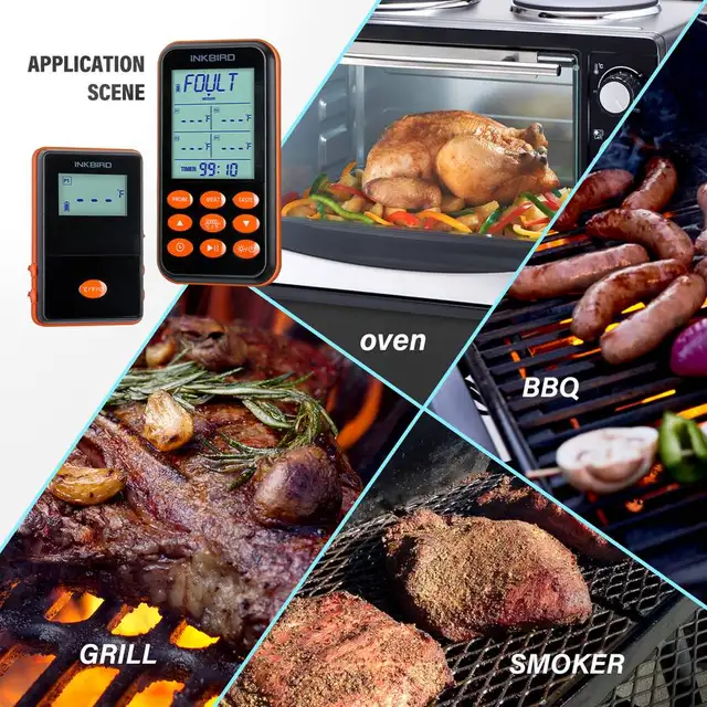 Inkbird IRF-4S Wireless Remote Meat Thermometer in BBQs & Outdoor Cooking in Mississauga / Peel Region - Image 8