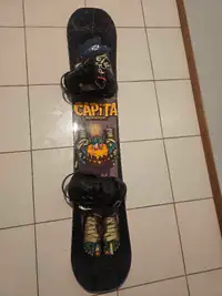 Capita snowboard with union bindings 