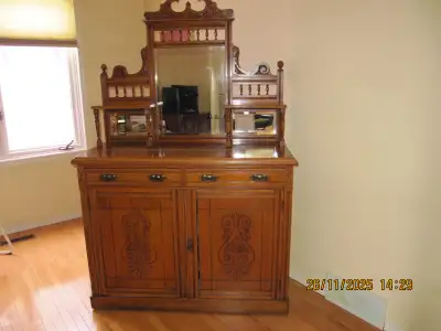 Antique Scottish Oak Sideboard, View more