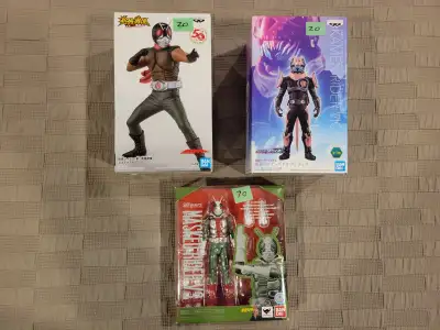Kamen Rider Masked Rider Statues and Figuarts New in Box, View more