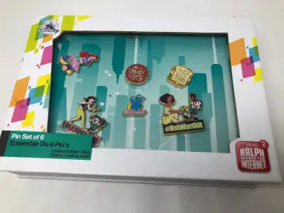 Disney Pin Set of 6 Ralph Breaks the Internet - NIB Limited Edit, View more