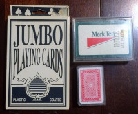 Lot de 3 Anciens Jeux de Cartes,Jumbo,Mini etCigarettes Mark Ten