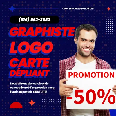 Graphiste – Logo, Cartes d’affaires, Site web, Imprimerie, View more