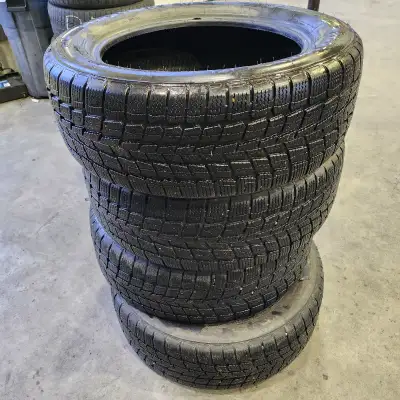 4 USED 225/55R17 ALL WEATHER TIRES FIRESTONE WEATHERGRIP