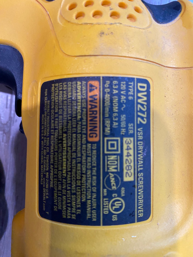 Dewalt Drywall Screwdriver in Power Tools in Barrie - Image 3