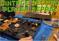 Vintage & Vinyl Record Player + Turntable Service Open 14 years
