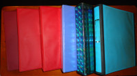 lot de  6 cartables//binders       (medium size)