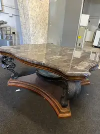 Marble top coffee table 