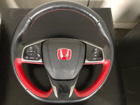 Honda Acura Subaru Black Leather Wrapped OEM Steering Wheels