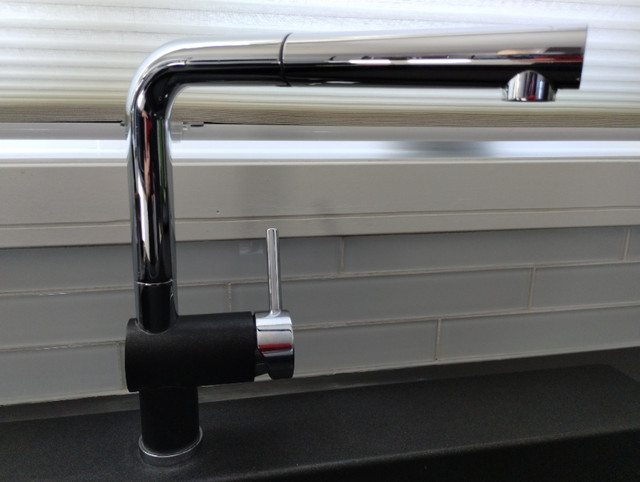 Blanco Chrome Kitchen Faucet in Plumbing, Sinks, Toilets & Showers in Winnipeg