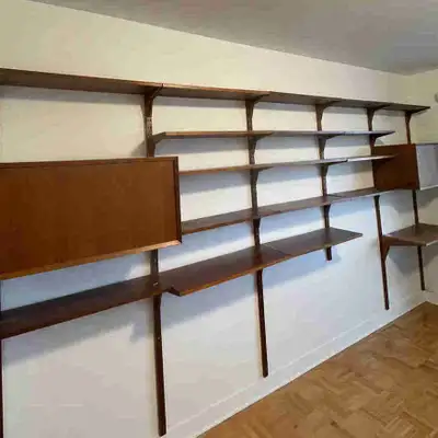 Poul Cadovius teak wall unit, View more