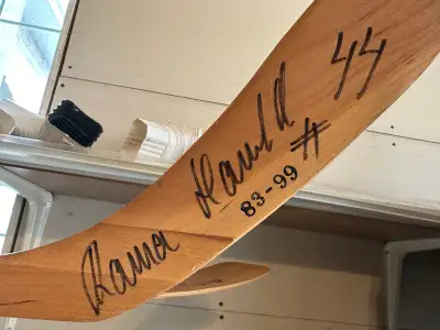 Roman Hamrlik signed first draft pick stick, View more