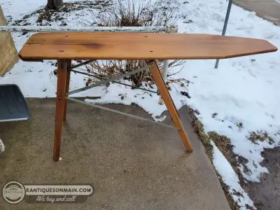 Antique Wooden Ironing Board, View more