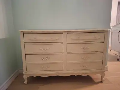 french provincial dresser - antique white, View more