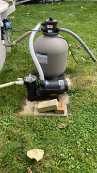 Pool pump and sand filter