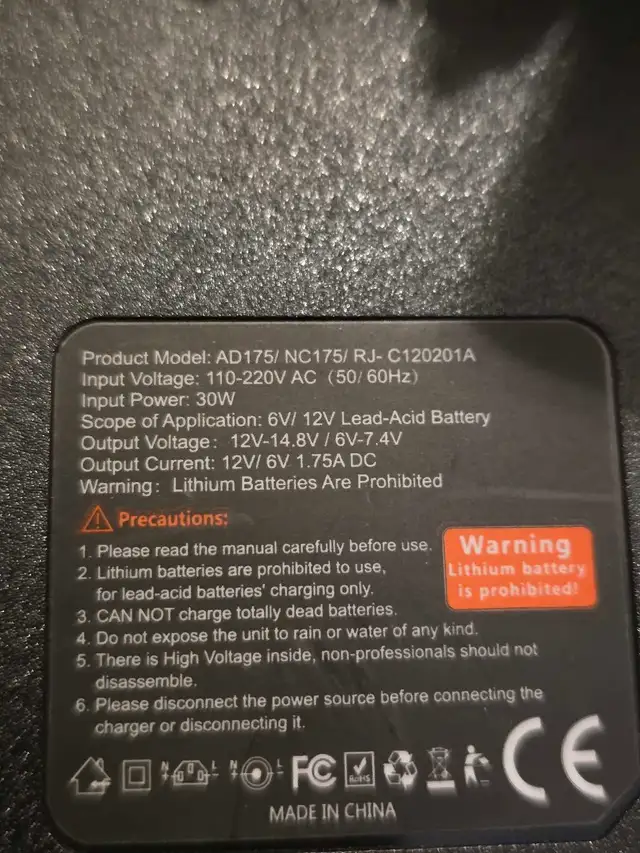 New battery charger NC175 Nexpeak  in Power Tools in Edmonton - Image 10