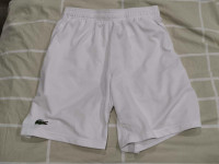 Men's Lacoste sport shorts white