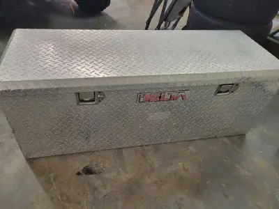Delta truck tool box fits under box rail comes with key length 48* width 20* height 18 $125.