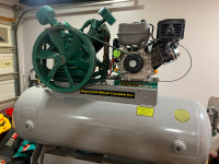 Large gas powered air compressor