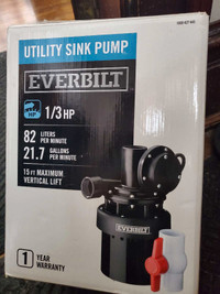 Utility sink pump
