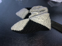 Crochet children slippers.  