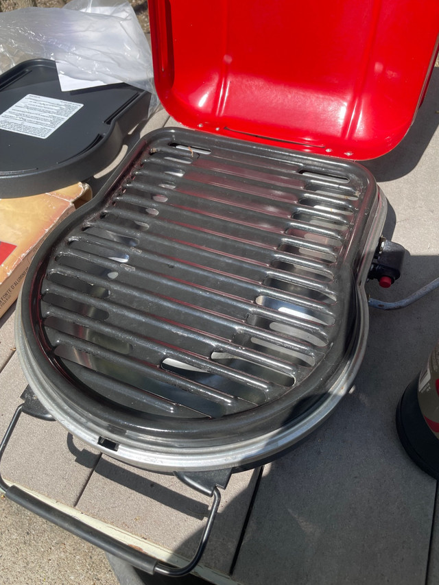 Coleman fold and go griddle with additional cast aluminum griddl