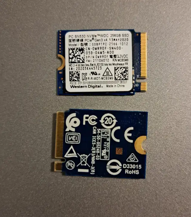 NVMe SSD 256GB SSD M.2 w/heatsink For Laptop,Tested, Mixed Brand in Laptop Accessories in City of Toronto - Image 4