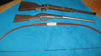 ** Vintage Toy Guns, Bow, Buckles **