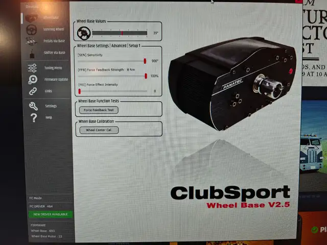 Fanatec Wheel Base Clubsport V2.5 Sim Racing in PC Games in Calgary - Image 3
