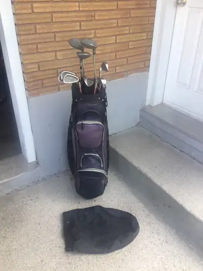 Complete set of Pentagon Tour Flex Cavity Backed irons, 4 to a S/ W Ladies flex graphite shafts and...