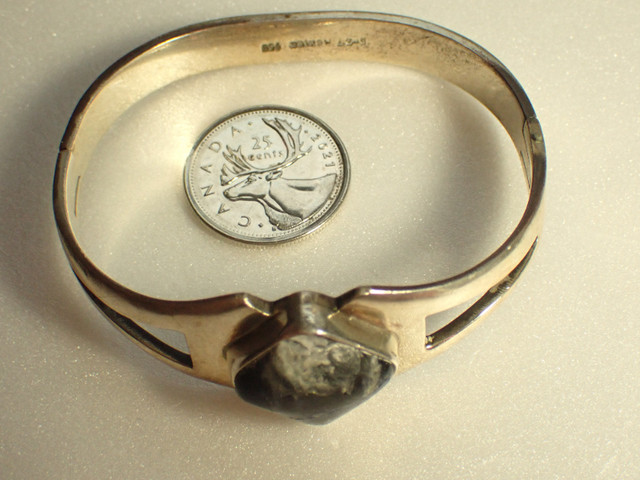 FOR SALE - Heavy Mexican silver bangle in Jewellery & Watches in Peterborough - Image 2