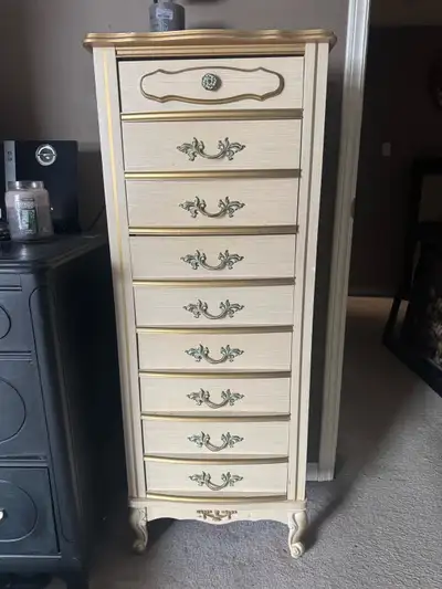 Vintage French Provincial Lingerie Chest Dresser, View more